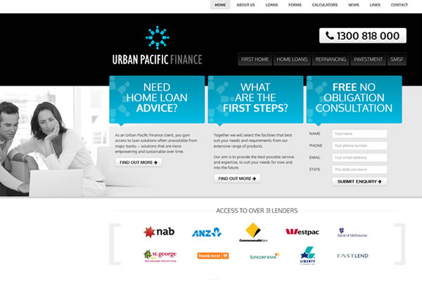 Urban Pacific Finance Website