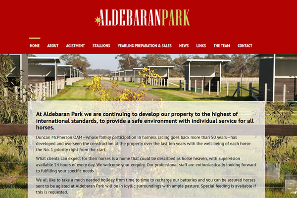 Aldebaran Park Website