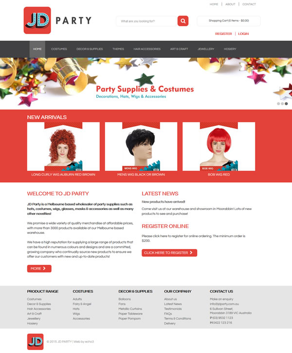 JD Party Website